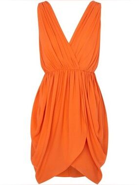 ALICE + OLIVIA | Sleeveless V-Neck Draped Women’s Dress